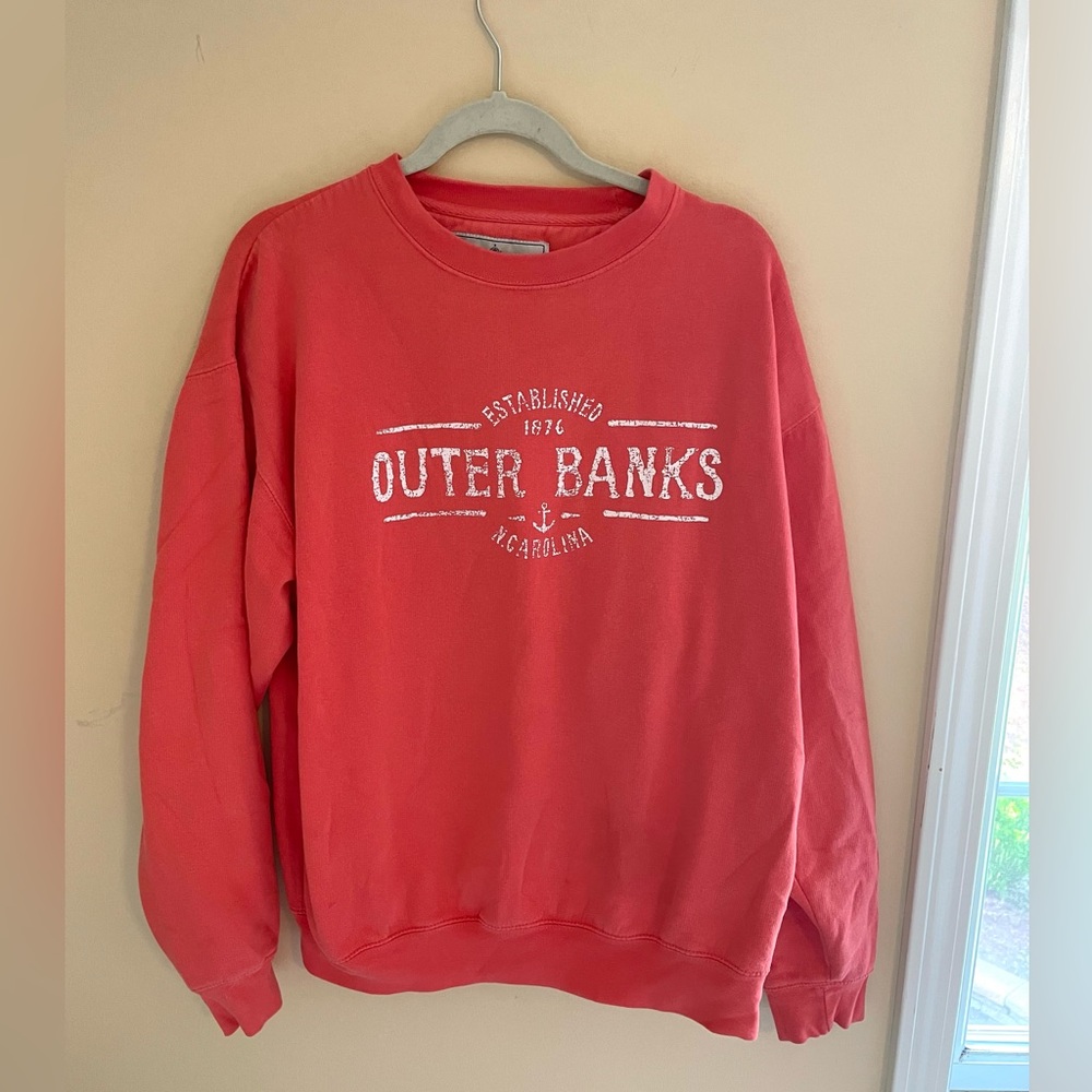 Outer Banks coral sweatshirt